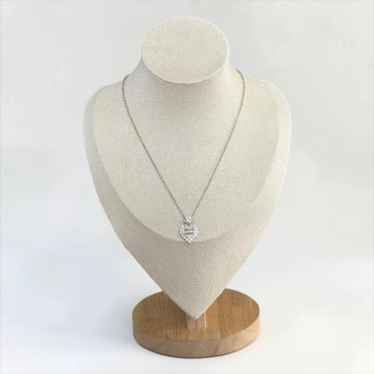 Silver Heart Pendant Necklace