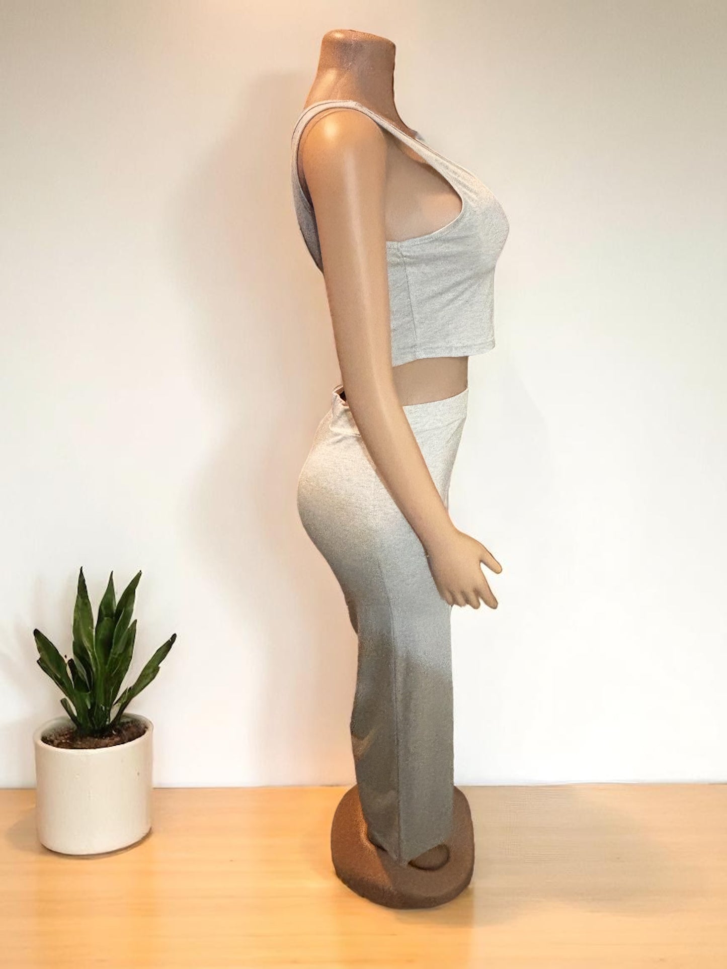 Conjunto gris de 2 piezas