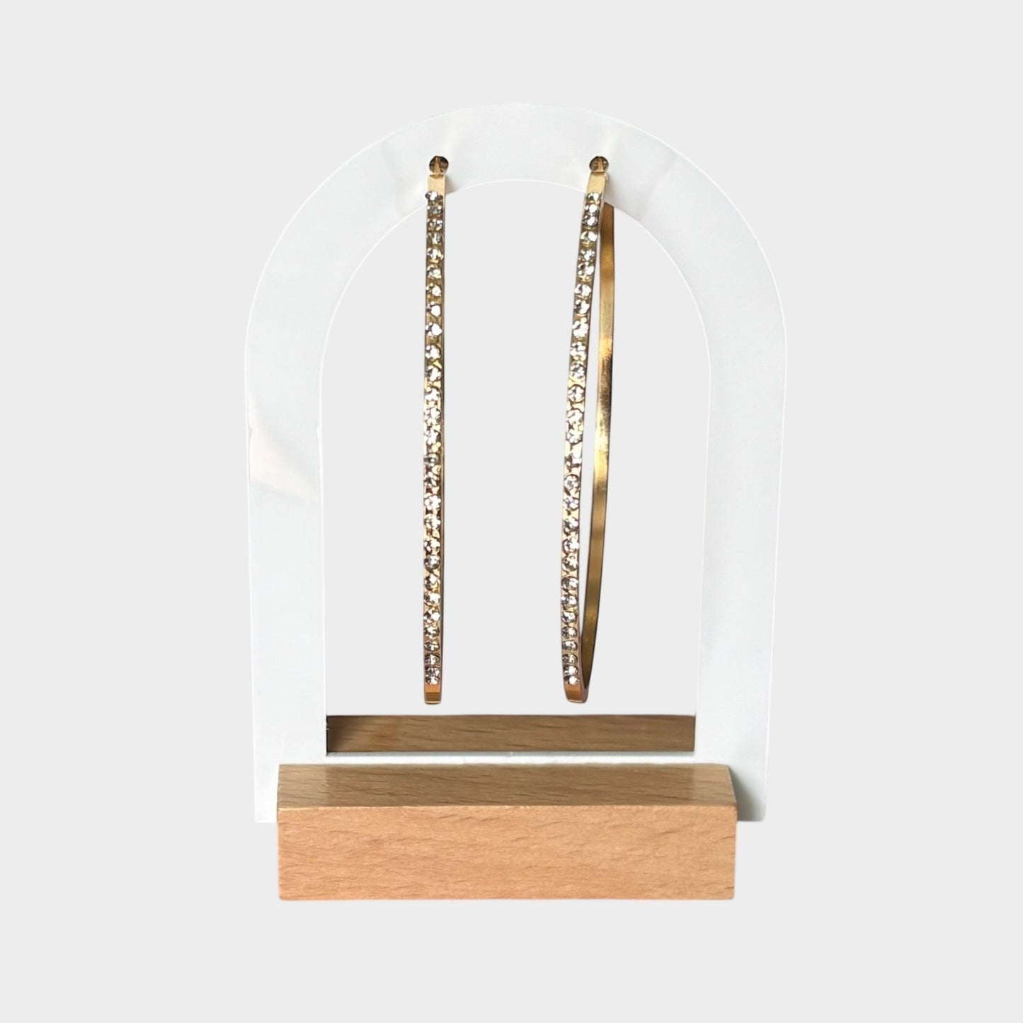 Rhinestone Big Hoop Earrings