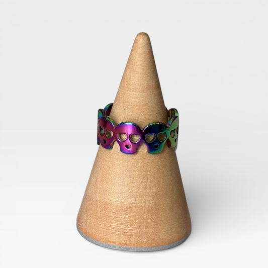 Waterproof Adjustable Skull Ring