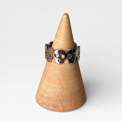 Waterproof Adjustable Skull Ring