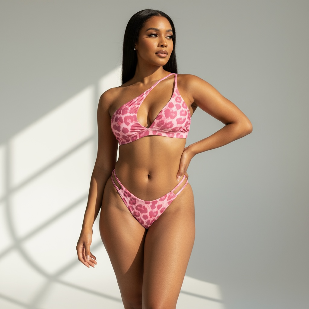 Bikini de mujer con un solo hombro