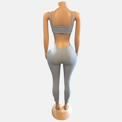 Mono azul claro sin mangas pequeño para mujer