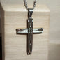 Men Stainless Steel Cross Pendant