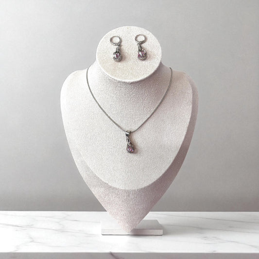 Crystal Elegant Necklace & Earrings Set