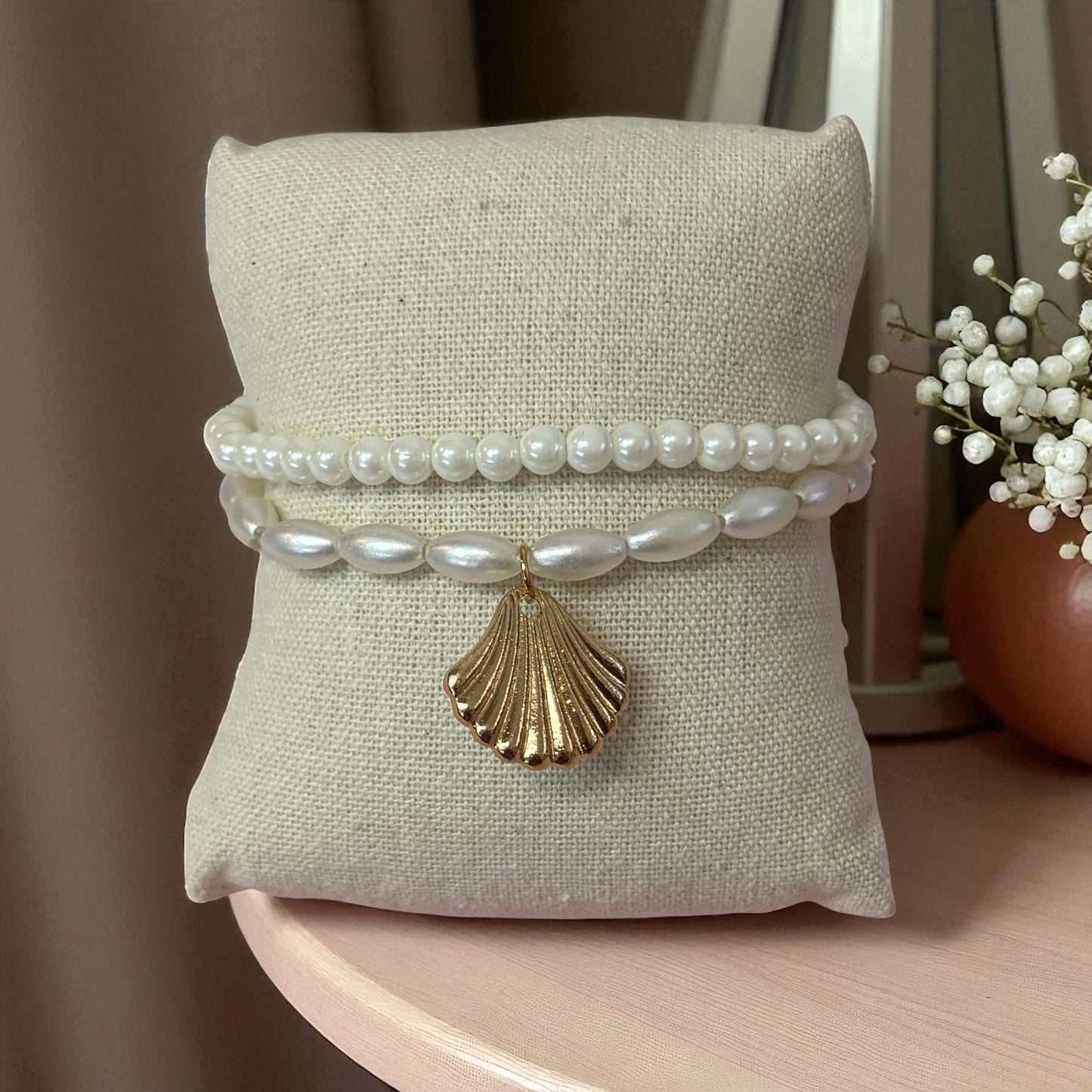 Coastal Charm Shell Anklet Set