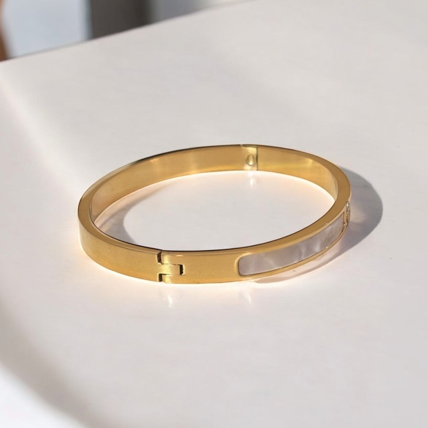Luxurious Titanium Steel Bangle Bracelet