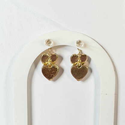 Double Heart Small Earring