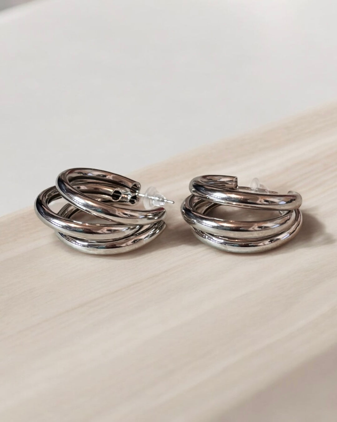 Chunky Lightweight Hoop Earrings