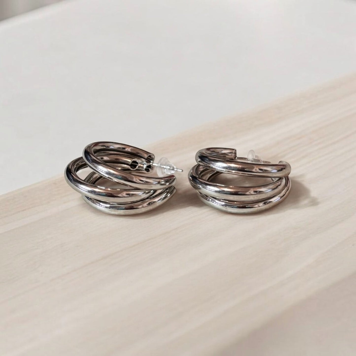 Chunky Lightweight Hoop Earrings