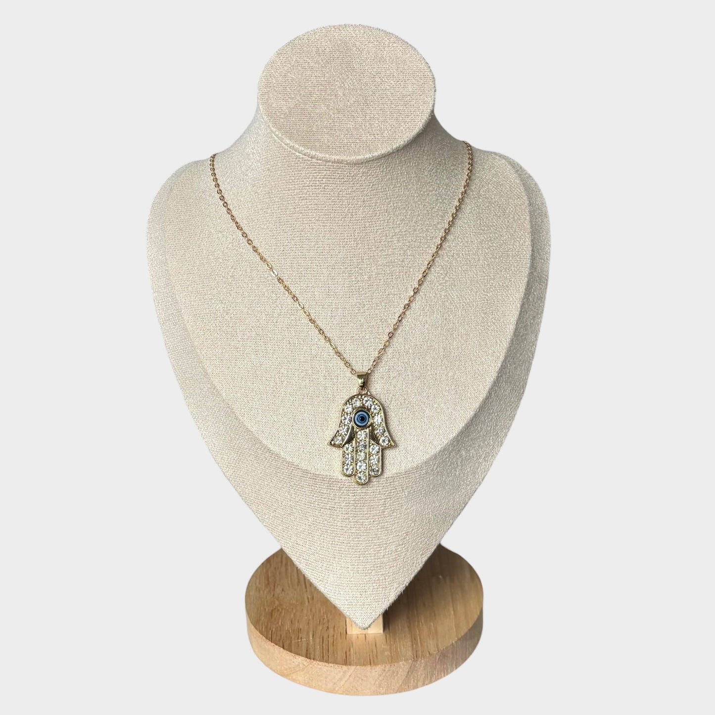 Palm Protection Gold Necklace