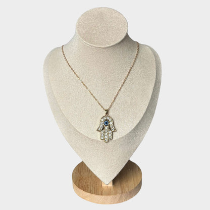 Palm Protection Gold Necklace
