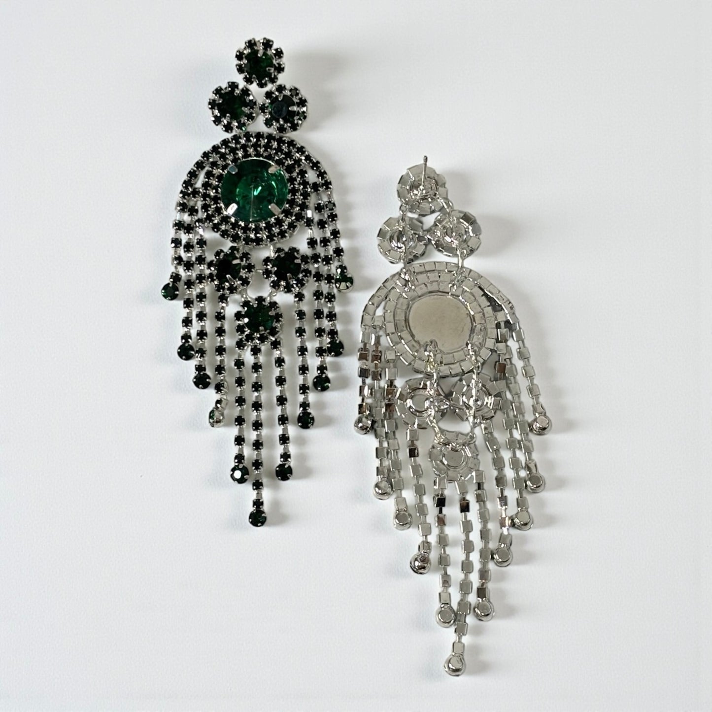 Big Crystal Tassel Elegant Earring