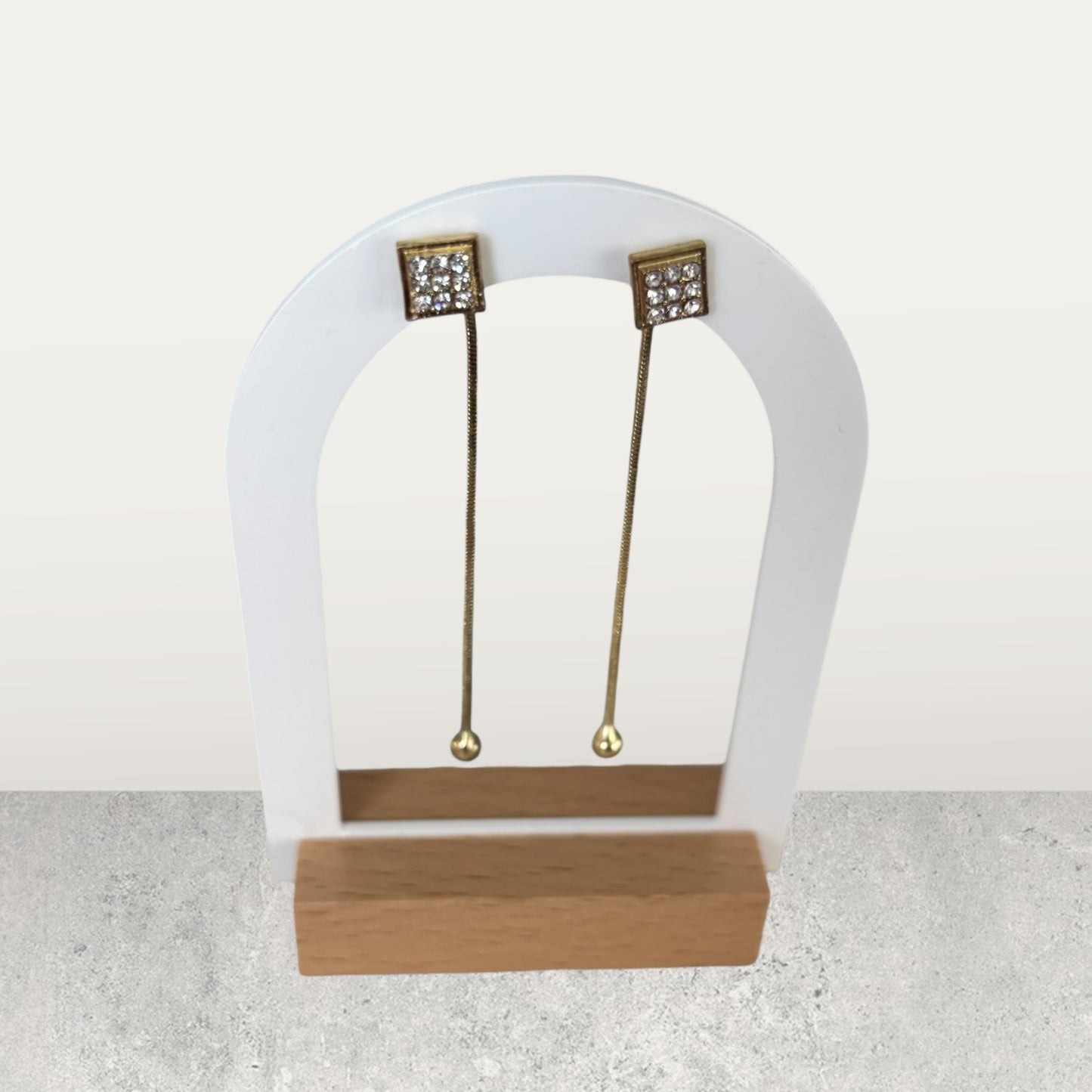 Long Gold Women Fancy Earrings