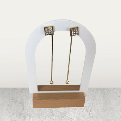 Long Gold Women Fancy Earrings