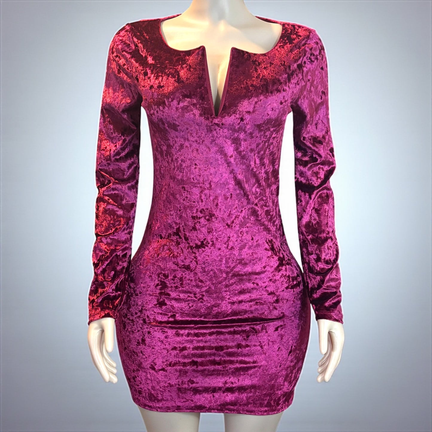 Velvet Off-Shoulder Mini Dress