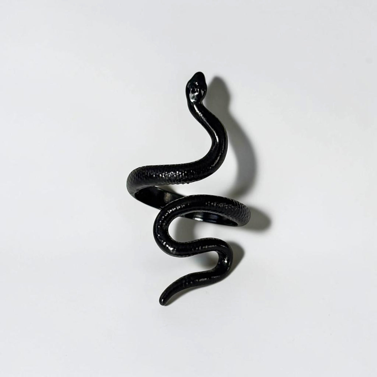 Black Snake Adjustable Ring