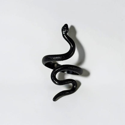 Black Snake Adjustable Ring
