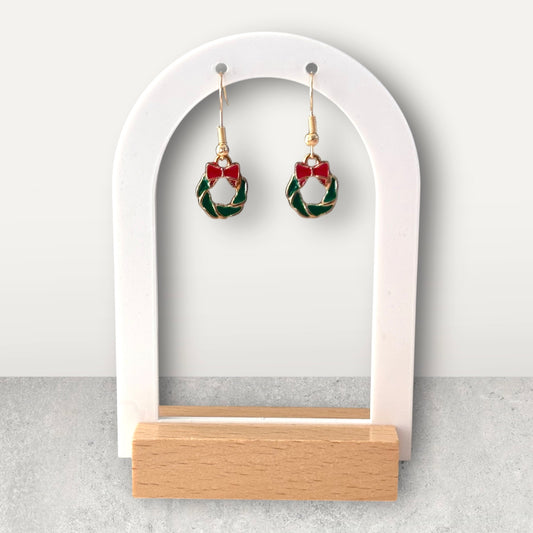 Small Wreath Drop Earring