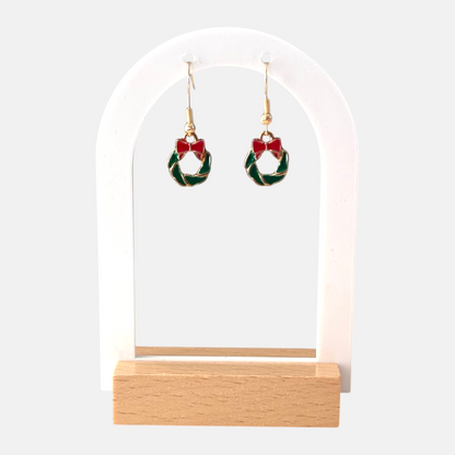Small Wreath Drop Earring