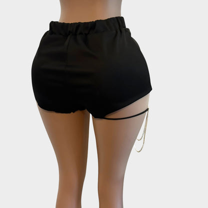 Crystal Rhinestone Thigh Silver Chain