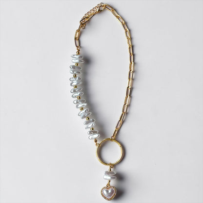 Gold Heart Shape Choker Necklace