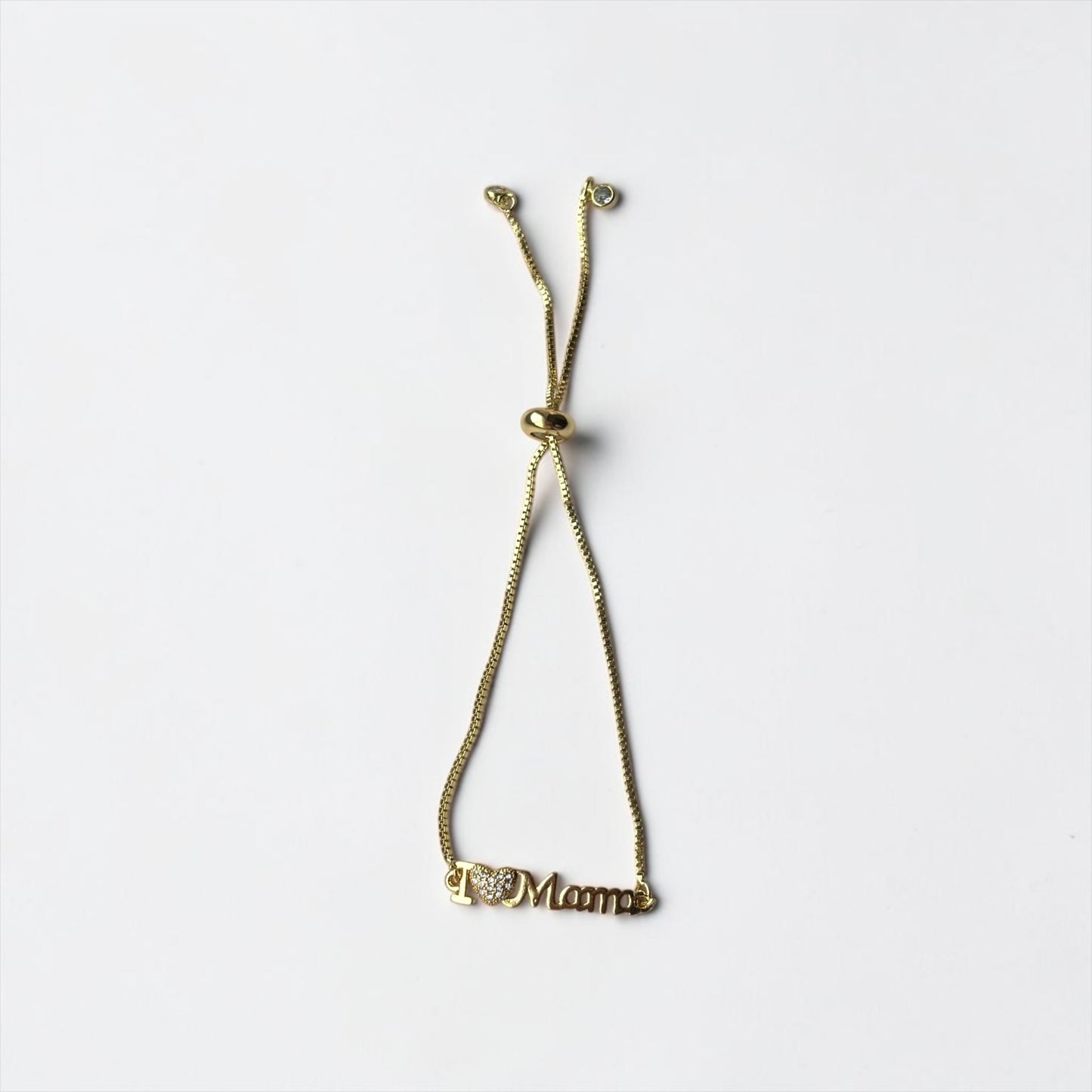 Adjustable Bracelet with Heart Charm