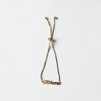 Adjustable Bracelet with Heart Charm