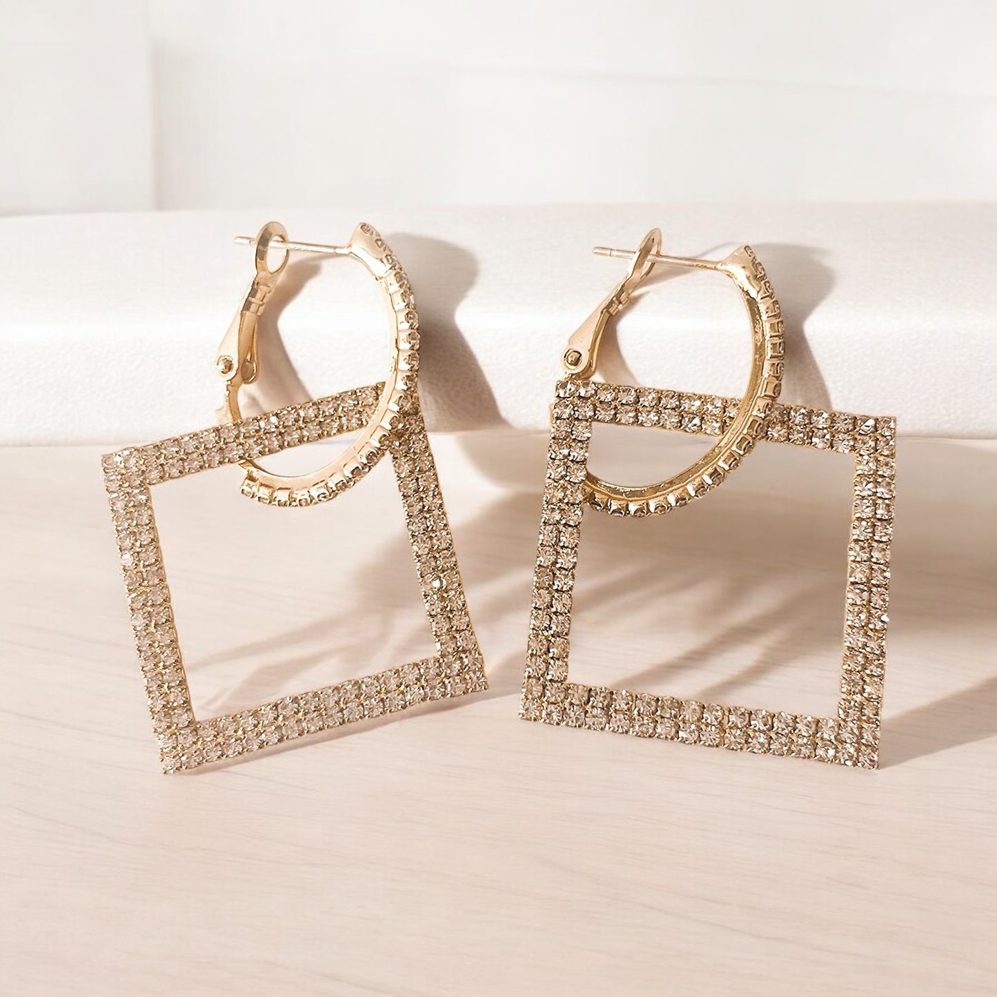 Square Dangle Night Out Earring