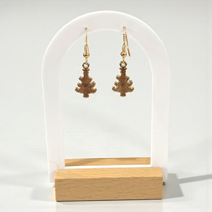 Colorful Christmas Tress Earring