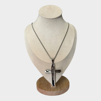 Men Stainless Steel Cross Pendant