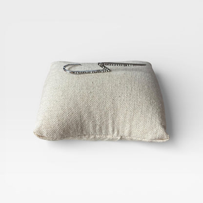 One Piece Crystals Silver Earring