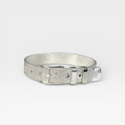 Belt Style Silver Bracelet