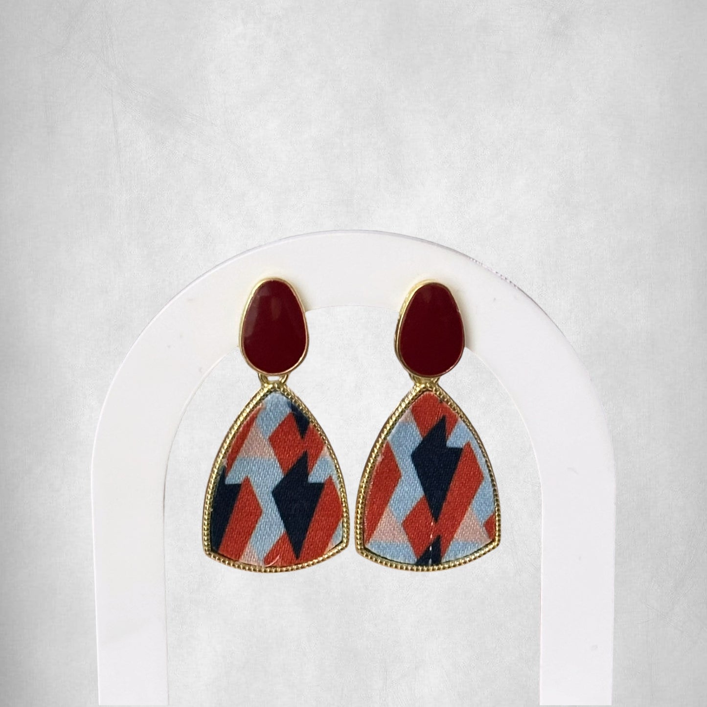 Geometric Vintage Drop Earrings