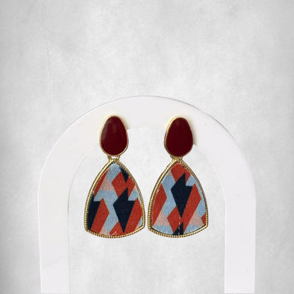 Geometric Vintage Drop Earrings