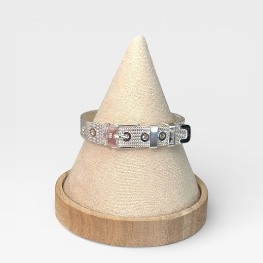 Belt Style Silver Bracelet