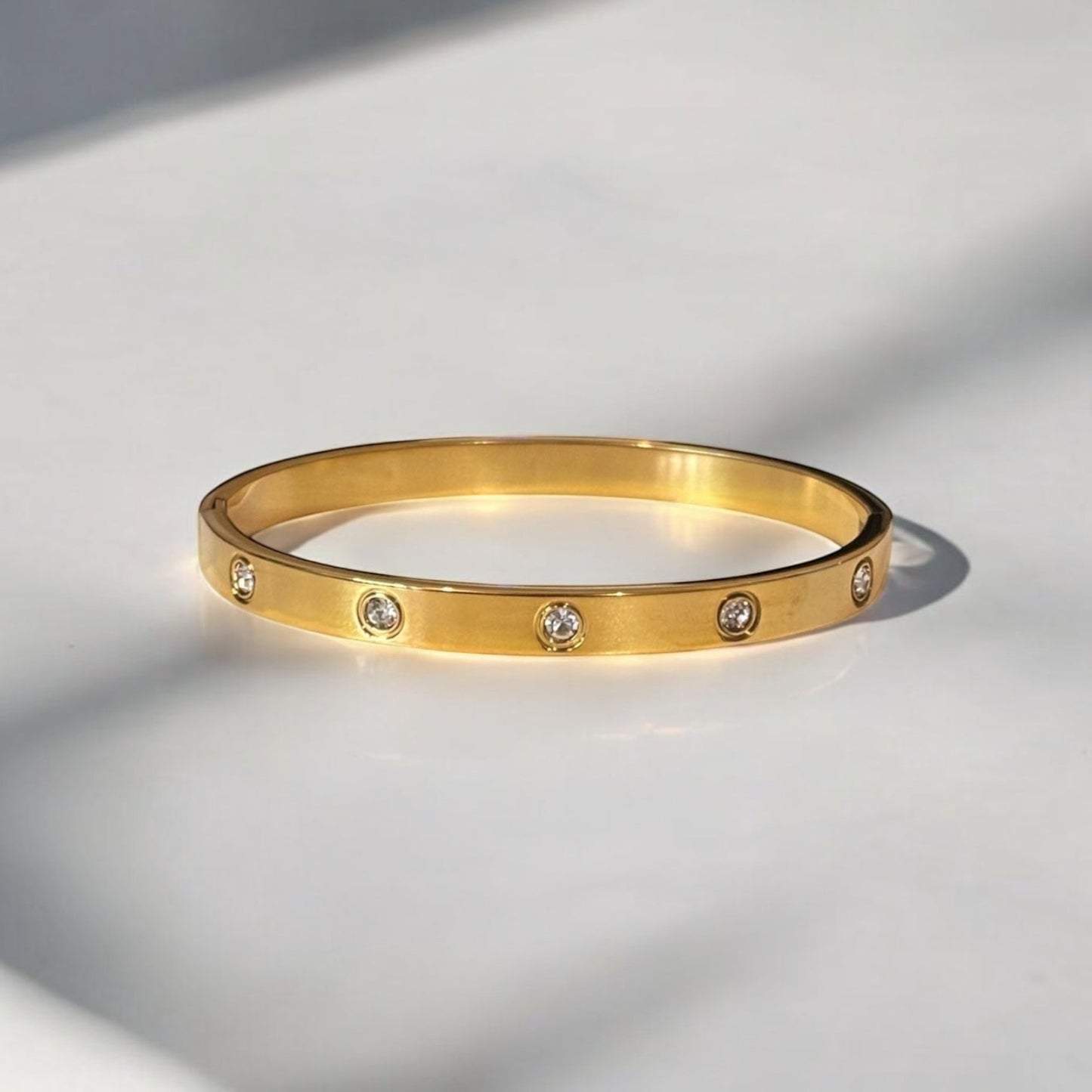 Luxurious Titanium Steel Bangle Bracelet