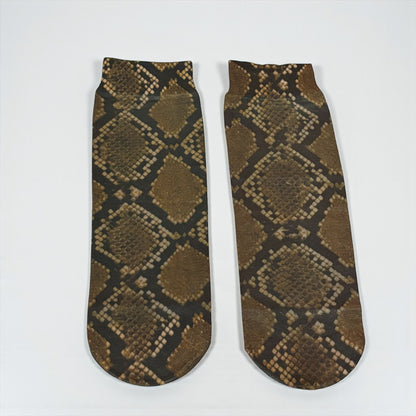 Snake Print Mesh Stocking Socks