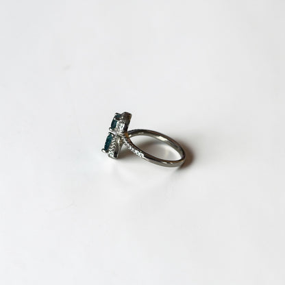 Delicate Adjustable Green Ring