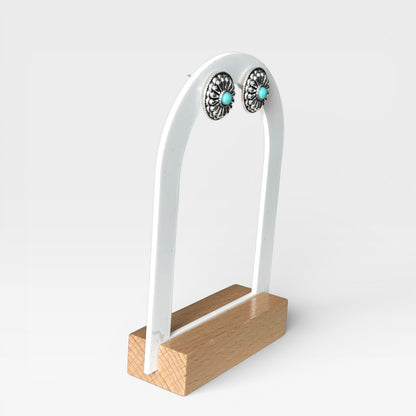 Boho Concho Turquoise Studs