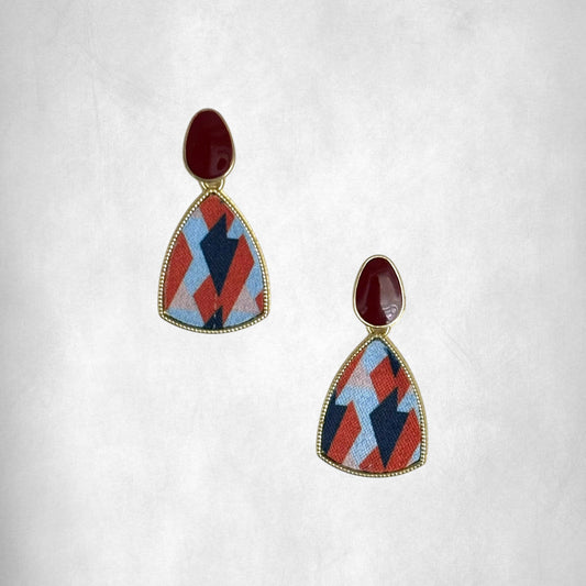 Geometric Vintage Drop Earrings