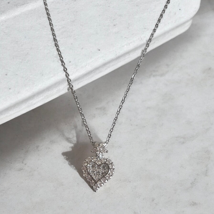 Heart Pendant Elegant Necklace