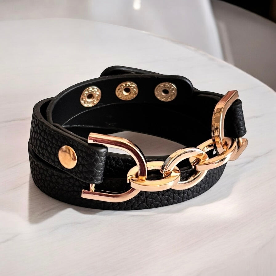 Vintage Multilayer Charm Wrap Leather Bracelet