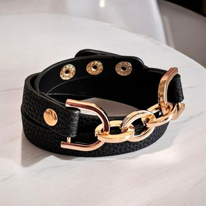 Vintage Multilayer Charm Wrap Leather Bracelet