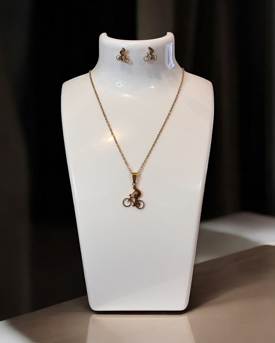 Classic Style Sports Bicycle Jewelry Set