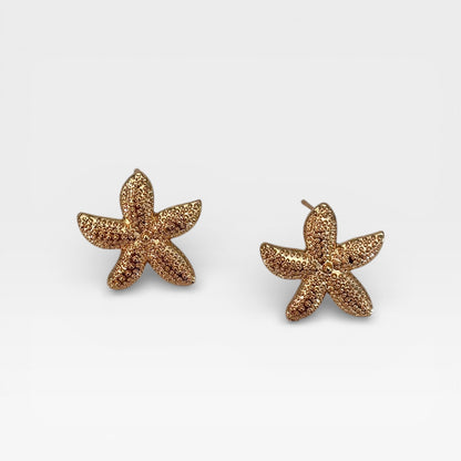 Starfish Gold Stud Earring