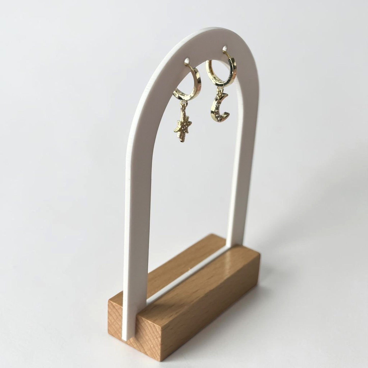 Star And Moon Earrings Set