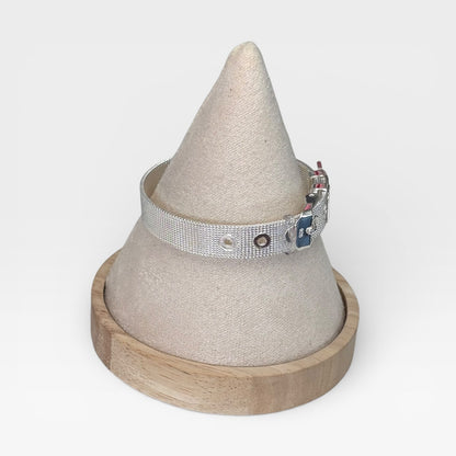 Belt Style Silver Bracelet