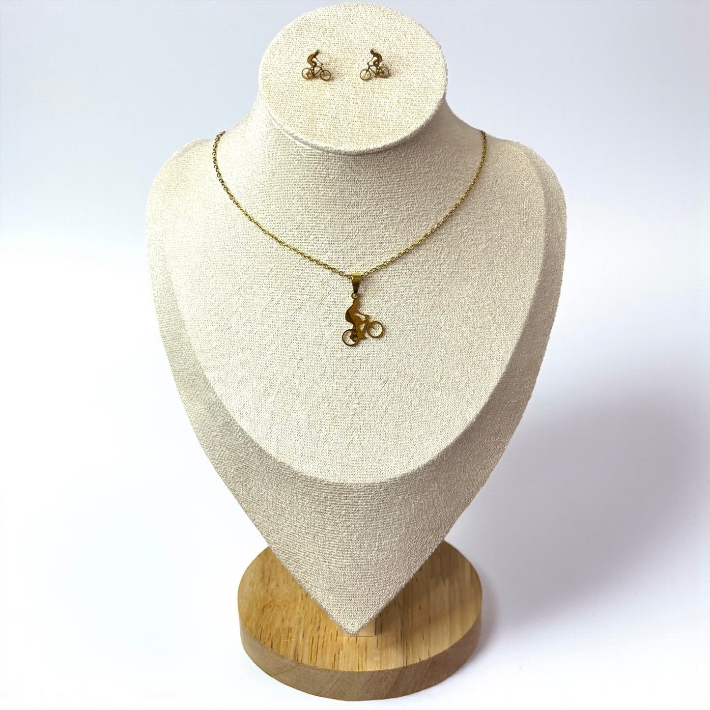 Classic Style Sports Bicycle Jewelry Set