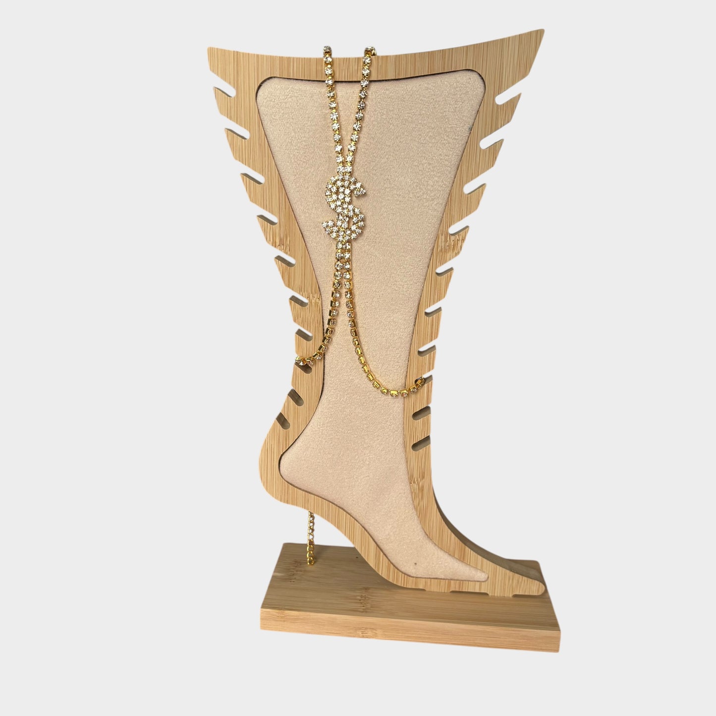 Dollar Sign Gold Anklet